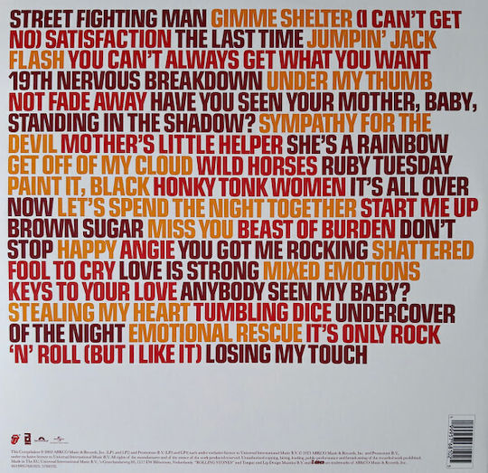 Rolling Stones* Forty Licks Vinyl Vinyl Vinyl Vinyl All Media