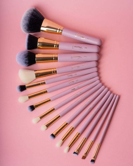 Emmanouela Cosmetics Професионален Комплект с Четки за Грим за Фон дьо тен от Синтетичен Косъм The Pro 15 бр