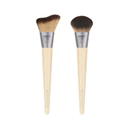 EcoTools Πινέλο Μακιγιάζ για Ρουζ από Φυσική Τρίχα Highlight Duo