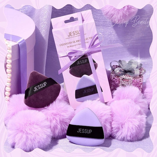 Jessup Beauty Комплект с Гъби за Грим за Фон дьо тен 2бр