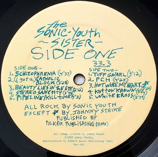Sonic Youth Sister Vinyl