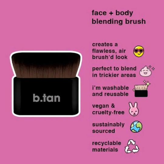 B.Tan Professionelles Make-up Pinsel für Konturierung aus Synthetischer Borste