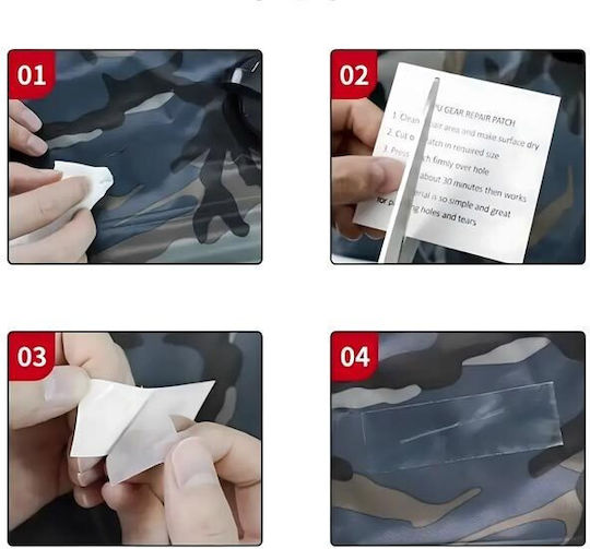 Set of Transparent PVC Inflatable Repair Patch Stickers 6 Pieces Aria Trade