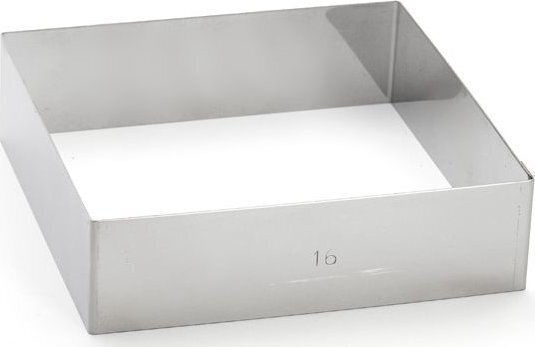 De Buyer Backform aus Rostfreiem Stahl 16x16x4,5cm