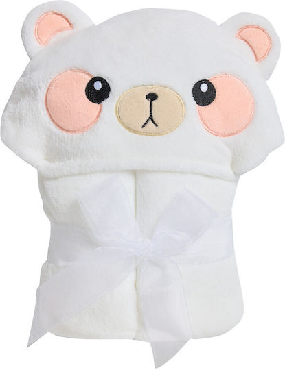 Alouette Baby Hooded Towel with Bear Design 70x90cm
