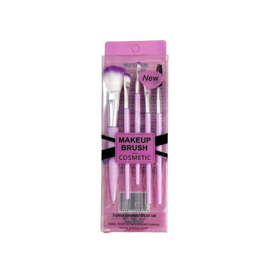 Make-up Pinsel Set aus Synthetischer Borste (Zufällige Herstellerfarbe Auswahl) 5 Stück