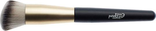 puroBio Cosmetics Professional Makeup Brush for Foundation made of Synthetic Hair Sculpting Angled Brush 11