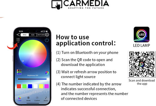 Ambient Light Carmedia Cmled Star Light 500