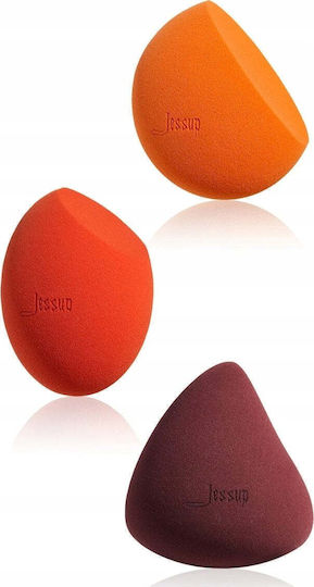 Jessup Beauty Професионален Комплект с Гъби за Грим за Пудра 3бр