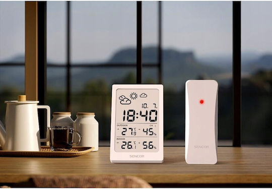 Sencor SWS 2300 W Kabellose Wetterstation Digital Tischplatte Weiße