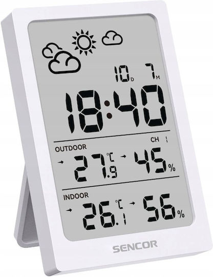 Sencor SWS 2300 W Kabellose Wetterstation Digital Tischplatte Weiße