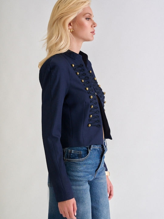 Decoro Decoro Damen Blazer Mit Dunkelblau