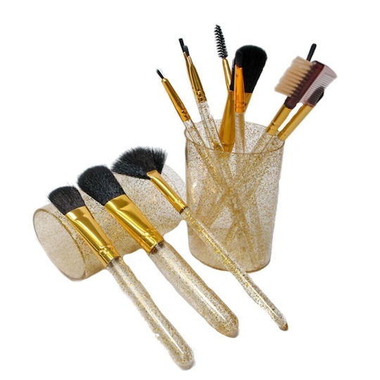 Set mit Make-up-Pinseln aus synthetischem Haar 12Stück