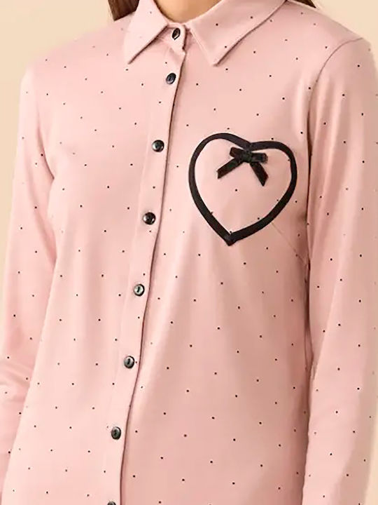 Noidinotte Winter Women's Pyjamas Set Pink