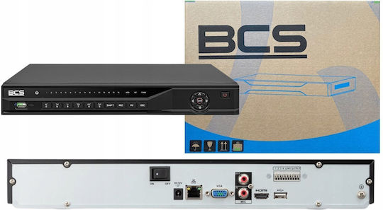 BCS BCS-L-NVR3202-A-4KE(2) NVR Устройство за запис 32 Канала с Анализ 4K