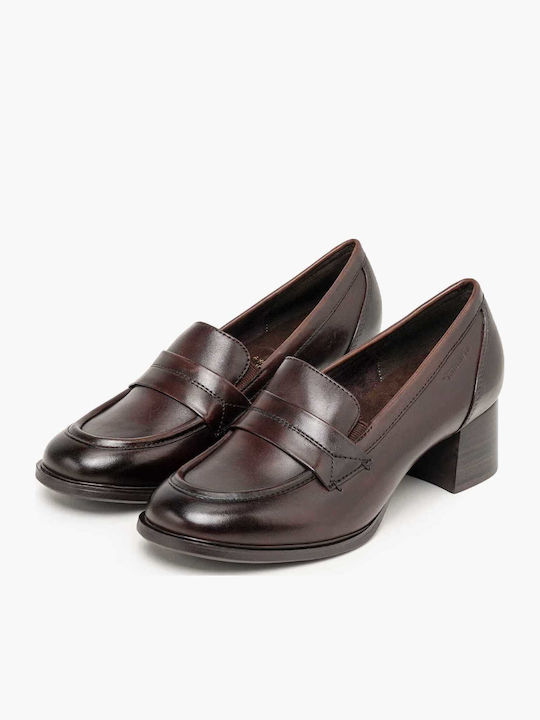 Leather Heels Brown