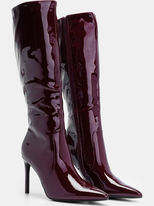 Women's Boots from Burgundy Patent Leather