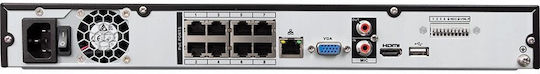 BCS BCS-L-NVR0802-A-4KE-8P(2L) NVR Устройство за запис 8 Канала с Анализ 4K