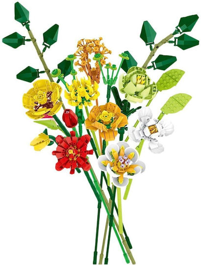 Building Blocks Flower Bouquet for 6+ Years 827 Pieces