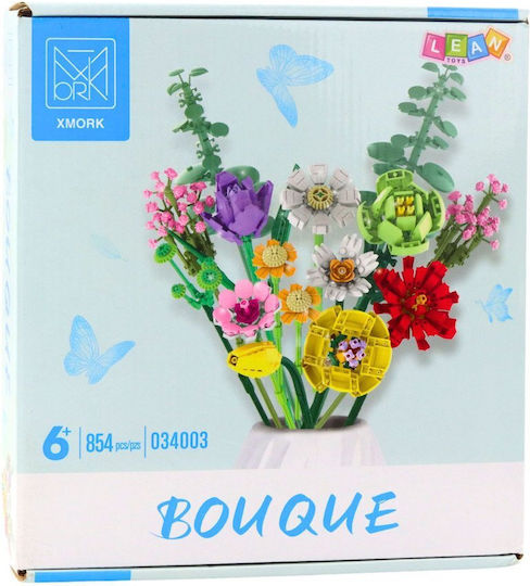 Building Blocks Flower Bouquet for 6+ Years 854 Pieces