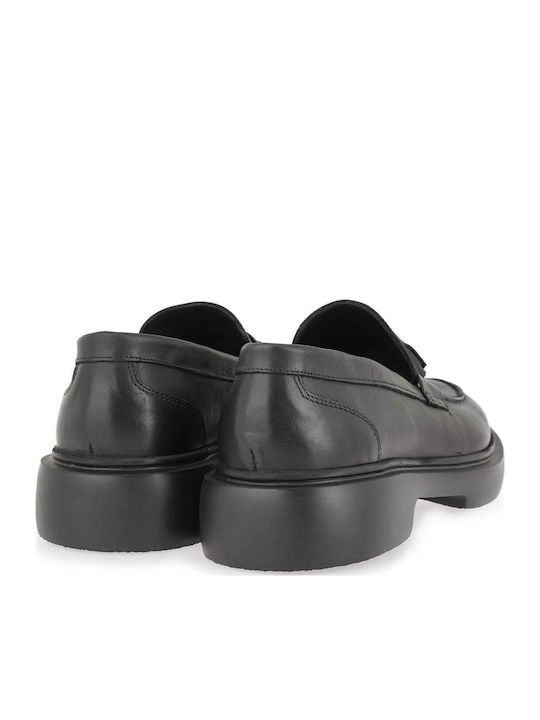 Δερμάτινα Ανδρικά Loafers σε Μαύρο Χρώμα