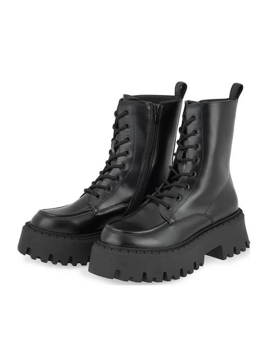 Stiefeletten Damen mit Mittelhohem Absatz Schwarz