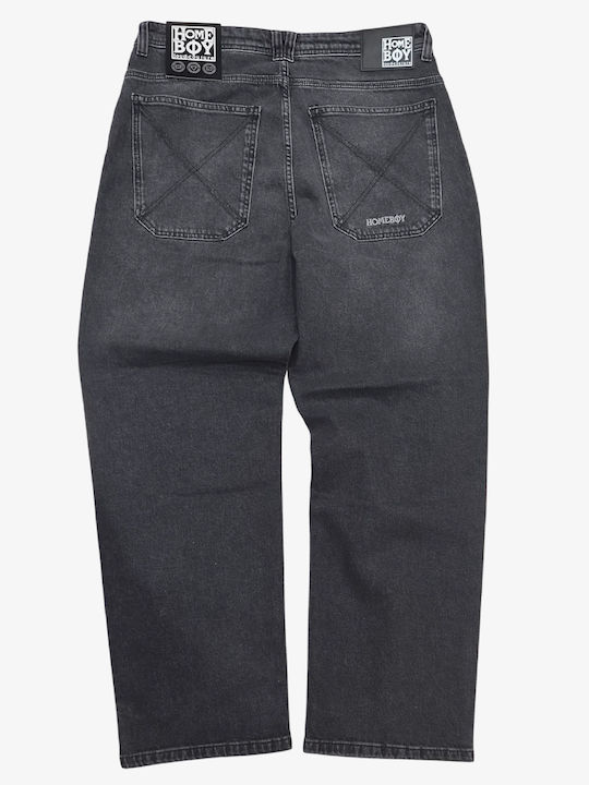 X-tra Men's Baggy Vintage Black Jeans Pants