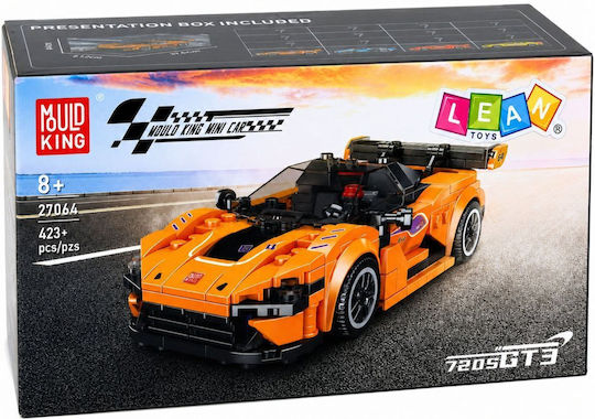 Lean Toys Cuburi de construit King Mini Car pentru 8+ Ani 423 bucăți
