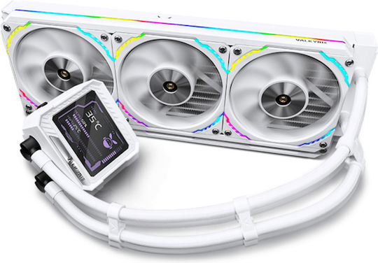V360 AIO Водно Охлаждане За CPU С 3 Вентилатора И RGB Осветление Бяло