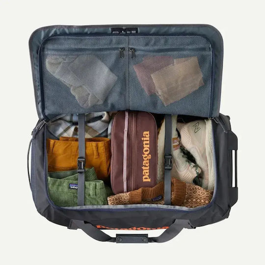 Patagonia Săc Voiaj 70l Negru cu Roți Textil