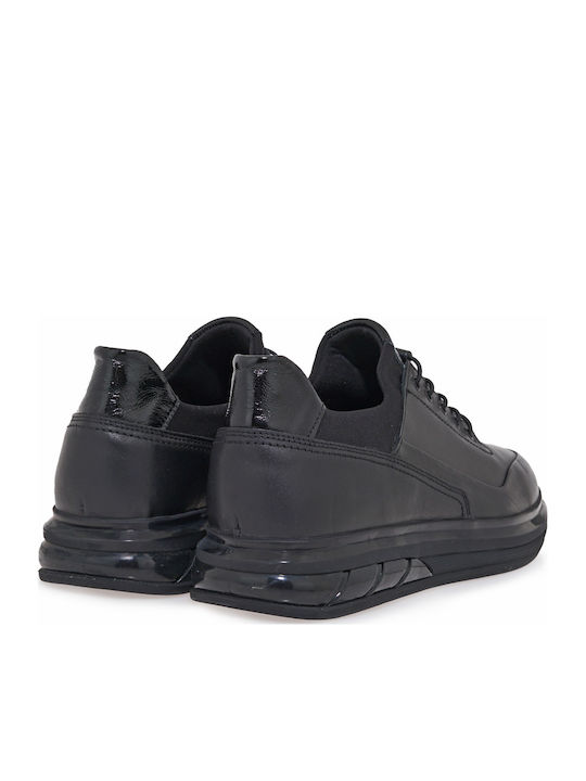 Men's Sneakers Black Leather