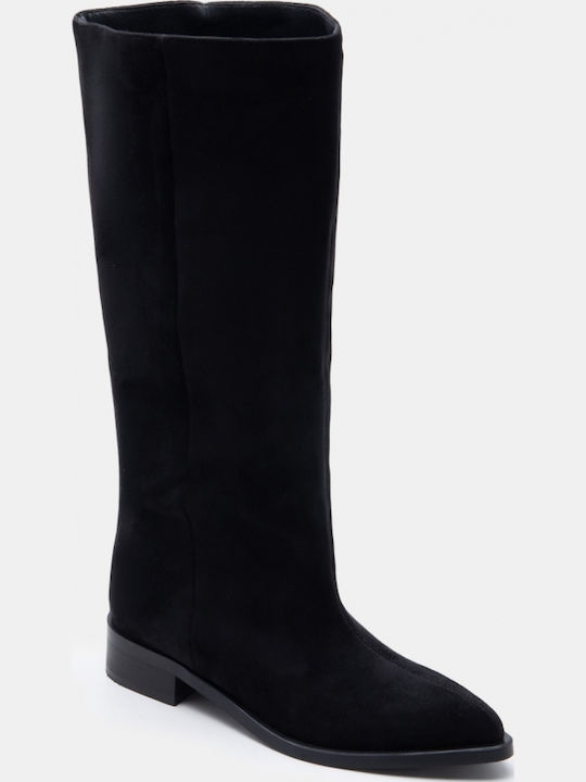 Suede Women's Boots Black