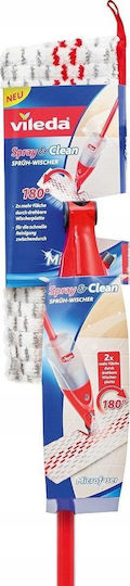 Vileda 12 Spray Max Drehbarer Mopp mit Sprühflasche und Mikrofasern 152921