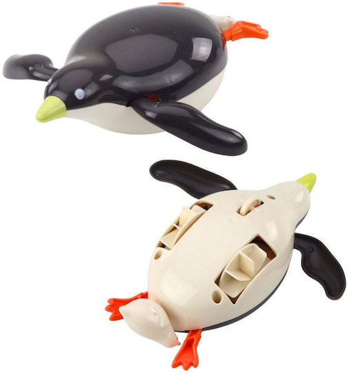 Leantoys Pinguin De Înotat Cu Cheiță Pentru Baie Gri 14,5 Cm