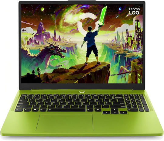 Lenovo LOQ 15AHP11 15.3" IPS FHD+ 165Hz (Ryzen 7-250/16GB/512GB SSD/GeForce RTX 5070/W11 Home) Surge Green (Международна английска клавиатура)