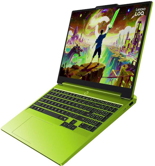 Lenovo LOQ 15AHP11 15.3" IPS FHD+ 165Hz (Ryzen 7-250/16GB/512GB SSD/GeForce RTX 5070/W11 Home) Surge Green (Международна английска клавиатура)
