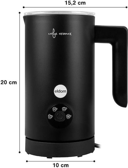 Eldom Milk Frother for Hot & Cold Milk Foam with Non-Stick Coating 150ml