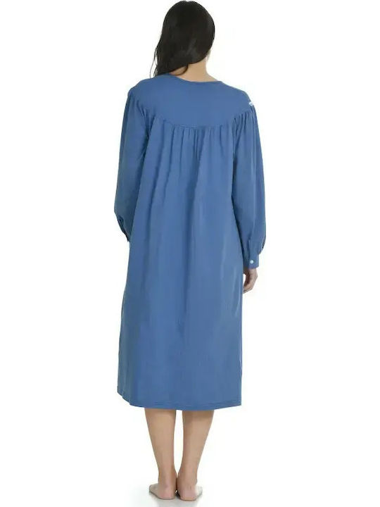 Primavera Winter Women's Nightgown Blue Raph