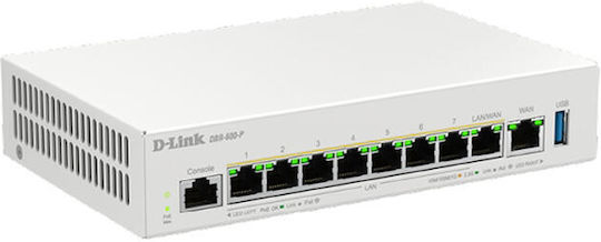D-Link DBR-600-P/B Router cu 8 Porturi 2.5 Gigabit