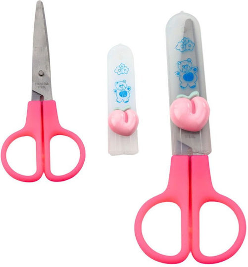 Lean Toys Kids Scissors 12 cm with Metal Blade (Various Designs) 1 Piece