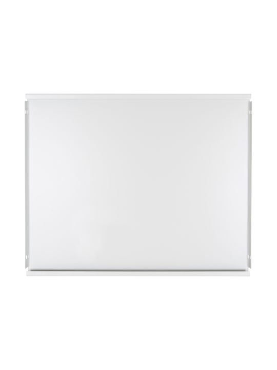 HomeMarkt Rectangular Wardrobe Shelf Made of Metal in Grey Colour 35.5x44cm HM6317