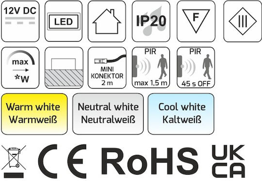 Design Light Dekoratives Tischlicht Natürliches Weiß 30cm