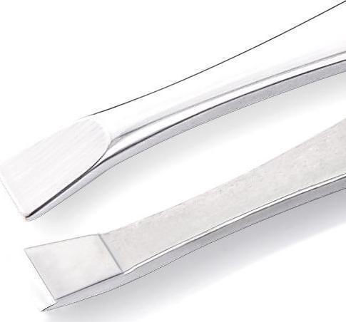 Nghia Augenbrauenpinzette mit Gerader Spitze Nghia Export Tweets T-06 Silber