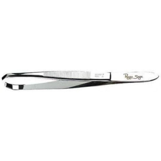 Peggy Sage Τσιμπιδάκι Φρυδιών με Λοξή Μύτη Tweezers Crab-claw Flexible Πράσινο