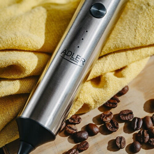 Adler Milchaufschäumer Hand-Batterie Inox