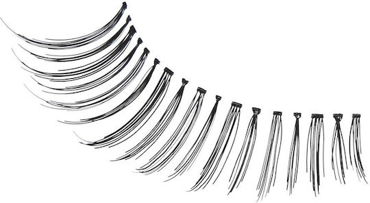 Eylure Fluttery Light Eyelashes 117 Black Light & Wispy With Glue