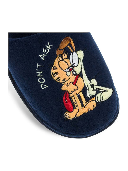 Geschlossene Herren Hausschuhe Blau