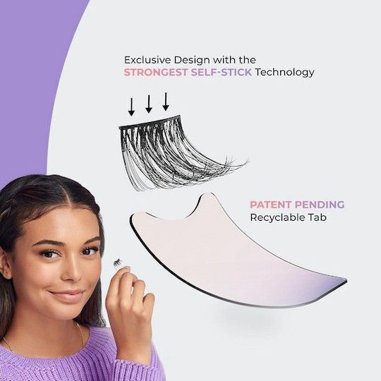 Kiss ImPRESS Easy Tab Press-on Τουφάκια Lengthening Μαύρα