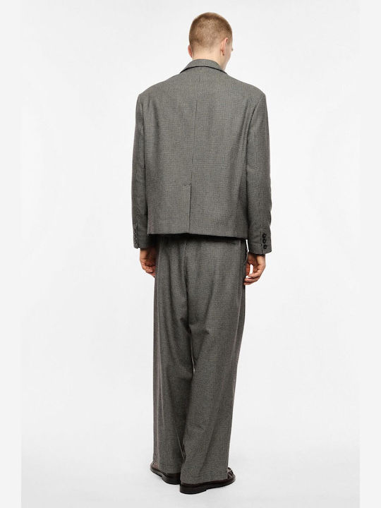 Men's Trousers Set Loose Fit Grey