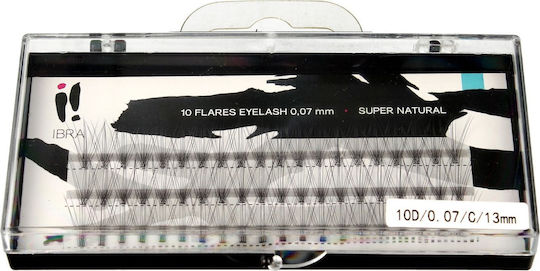 Ibra Tufts False Eyelashes Super Natural 0.07 C-13mm